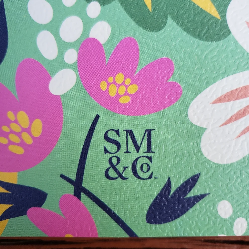 SM&CO Daily Planner With Floral Design (Paperback and Spiral Bound) + STICKERS
